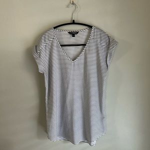 SMALL- EXPRESS- Gramercy Striped Black and White Top